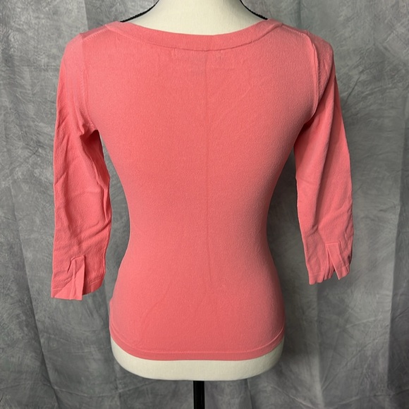 Banana Republic Coral 3/4 Sleeve Boatneck Sweater - size XS - Picture 5 of 11